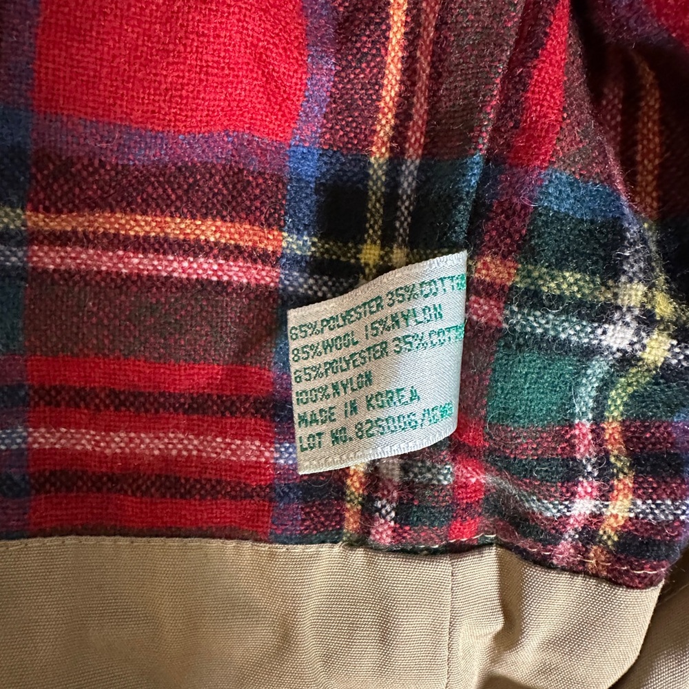 EMS Eastern Mountain Sport Wool Lined Hooded Parka Tan Men’s L Vintage - Picture 10 of 13
